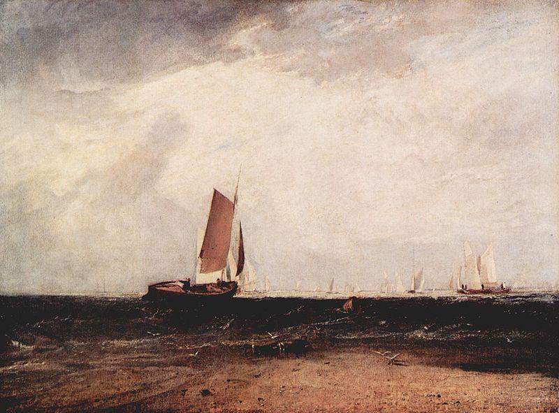 Joseph Mallord William Turner Fischen am Blythe-sand, die Flut setzt ein